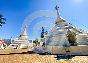 Wat Phrathat Doi Kongmu temple in Mae Hong Son, Thailand