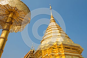 Wat Phrathat Doi Suthep temple in Chiang Mai, Thailand