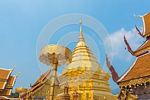 Wat Phrathat Doi Suthep temple in Chiang Mai, Thailand