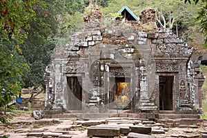 Wat Phu buddist temple in Laos