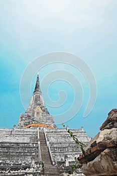 Wat Phu Khao Thong in Ayutthaya, Thailand