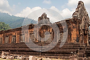 Wat Phu Khmer temple in Laos photo