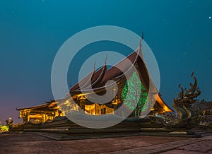 Wat Phu Prao or Wat Siridhornwararam at Ubonratchathani, Thailand