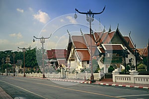 wat phumin temple one of most popular traveling destination in nan province northern of thailand