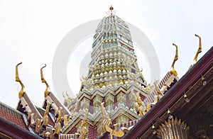 Wat pra kaew thai royal grand palace building