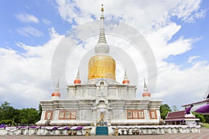 Wat Pra Tat Nadoon pagoda at Mahasarakram province Thailand