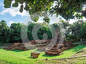 Wat Pu Pia, an ancient site in Wiang Kum Kam, Chiang Mai.The ruins of the ancient capital of the