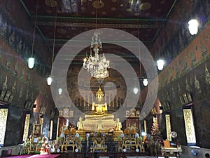 Buddha at Wat Rakang, Bangkok photo