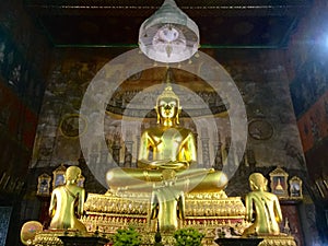 Bronze statue of Buddha , Thailand photo