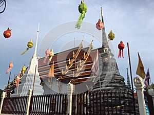 Wat Rakangkositaram Temple, Bangkok photo