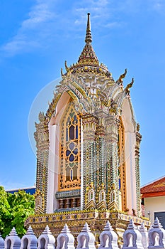 Wat Ratchabophit buddist temple in Bangkok