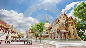 Wat Ratchabophit Sathit Mahasimaram Ratchaworawihan Ancient temples, beautiful architecture and art of Siam