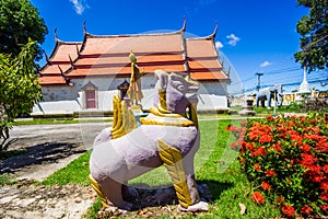 Wat rong chang at Phichit Thailand.