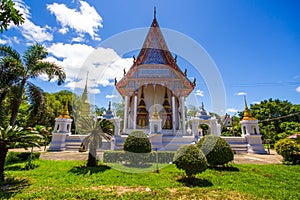 Wat rong chang at Phichit Thailand.