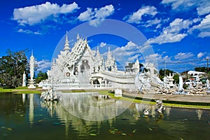 Wat Rong Khun in Chiangrai province, Thailand photo