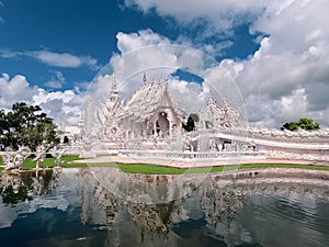 Wat Rong Khun white temple in Chiang Rai Thailand