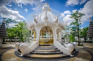 Wat Rong Khun White temple , Chiang Rai, Thailand photo