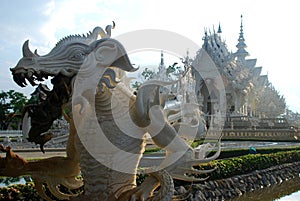 Wat Rong Khun or White Temple. Chiang Rai, Thailand