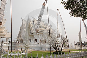 Wat Rong Khun or White Temple, a contemporary unco