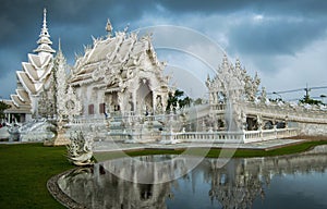 Wat Rong Khun, White Temple in Thailand photo