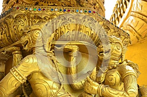 Wat rong suea ten Changrai Thailand