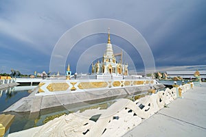 Wat Saen Suk temple in Sri Racha Province, Chonburi City, Thailand. Famous Thai tourist attraction in travel concept. Thai photo