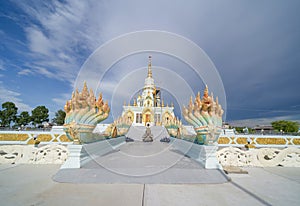 Wat Saen Suk temple in Sri Racha Province, Chonburi City, Thailand. Famous Thai tourist attraction in travel concept. Thai photo