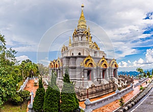 Wat Santikhiri Temple on Doi Mae Salong, Chiang Rai