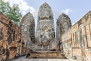 Wat Si Sawai , Shukhothai Historical Park, Thailand. photo