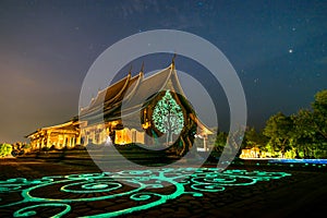 Wat Sirindhorn Wararam Phu Prao temple in Ubon Ratchathani, thai