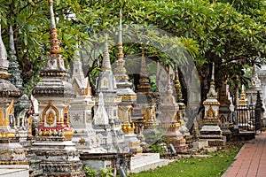 Wat Sisaket Temple in Vientiane city Old architecture and buddha statues Vientiane, Laos