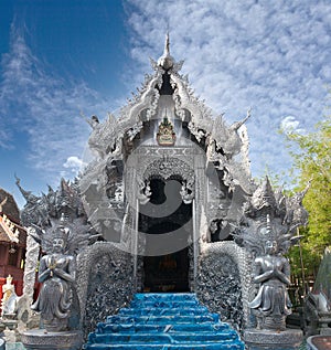 Wat Sri Suphan Temple, known as the Silver Temple, in Chiang Mai, Thailand