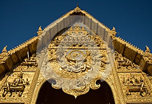 Wat SriPanTon temple at Nan Province, Golden Temple, attractions Thailand