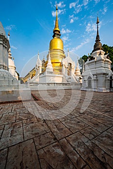 Wat Suan Dok or Buppharam Temple in Chiang Mai Province photo