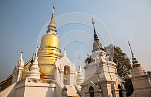 Wat Suan Dok temple, located in Chiang Mai Province, Thailand photo