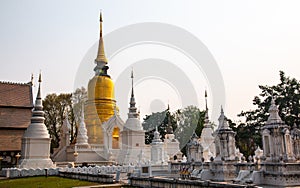 Wat Suan Dok temple, located in Chiang Mai Province photo