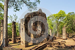 Wat temple in Kamphaeng Phet Historical Park Thailand