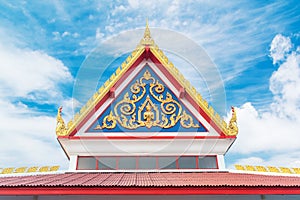 Wat Thai buddhist temple roof