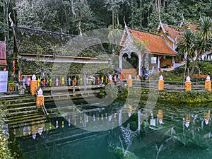 Wat Tham Chiang Dao temple, cave in Chiang Mai province, Thailand