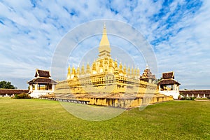 Wat Thap Luang in Vientiane, Laos.