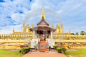 Wat Thap Luang in Vientiane, Laos.