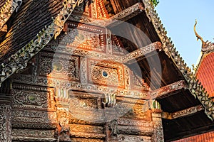 Wat Ubosot , Old temple made from wood