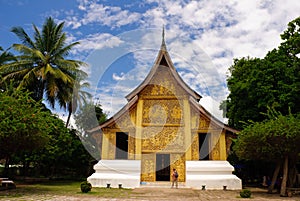 Wat Xieng thong temple,Luang Pra bang, Laos photo