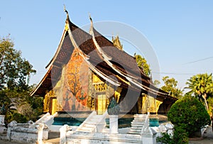 Wat Xieng thong temple,Luang Pra bang, Laos photo