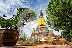 Wat Yai Chai Mongkhon of Ayuthaya Province