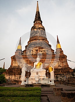 Wat Yai Chai Mongkhon, a Buddhist temple of archaeological park, Ayutthaya