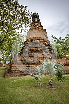 Wat Yai Chai Mongkhon Buddhist temple in Ayutthaya, Thailand.