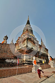 Wat Yai Chai Mongkhon temple. Ayutthaya. Thailand