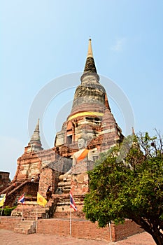 Wat Yai Chai Mongkhon temple. Ayutthaya. Thailand