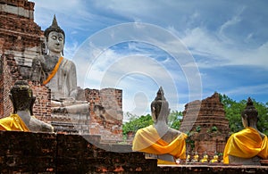 Wat Yai Chai Mongkol at Ayutthay